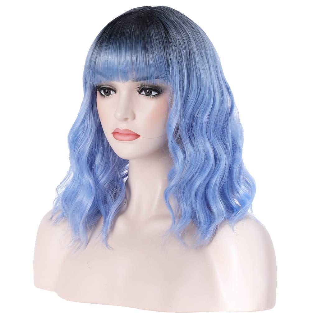 Chemical Fiber Head Cover Color Optional Wig Short Curly Hair