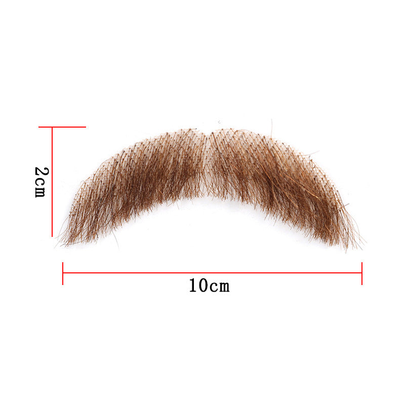 Men's Film Television Makeup Beard Props Real Human Hair Simulation Tin Other Wig