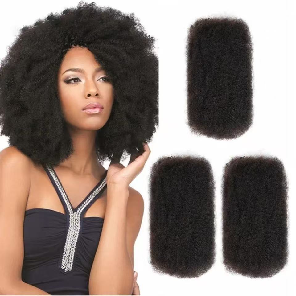 Creative Elegant Beautiful Human Puffy Bag Real Hair Wig
