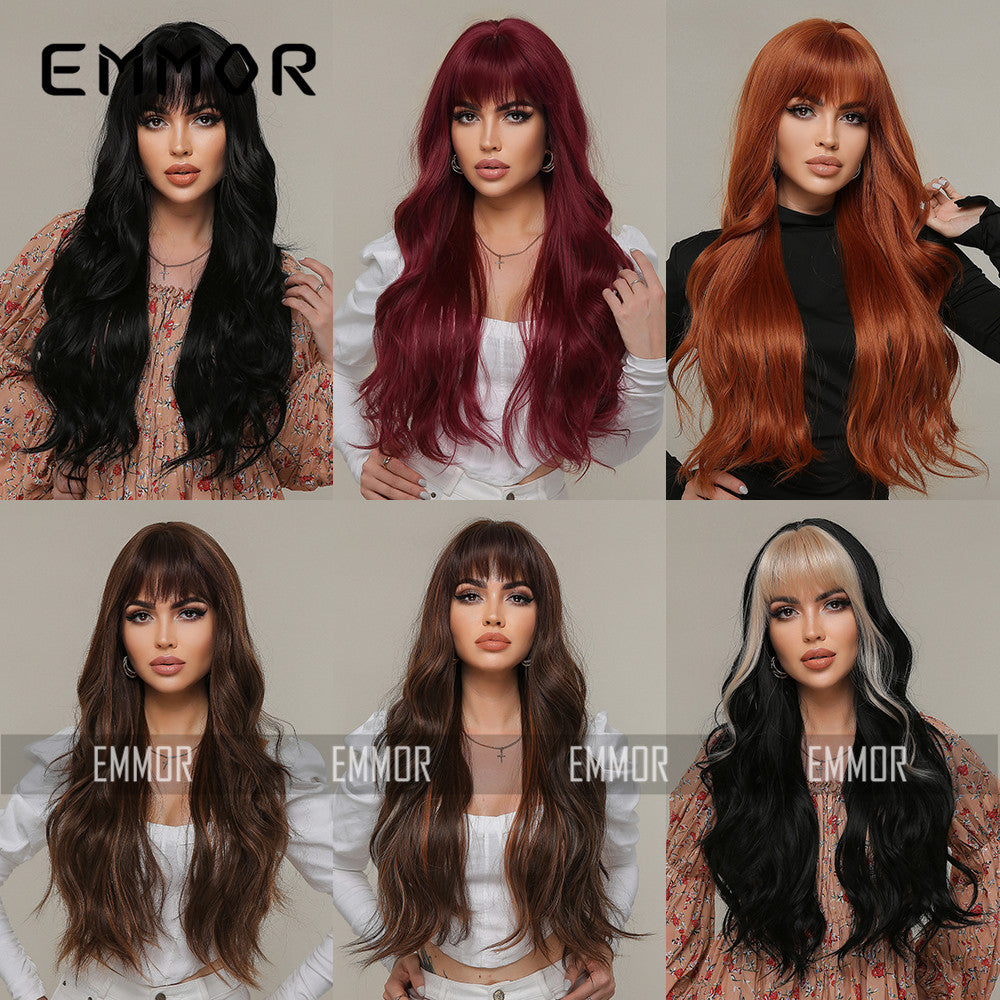Women's Hair Temperament Fluffy Large Volume Sheath Everyday Fashion Wig Long Curls