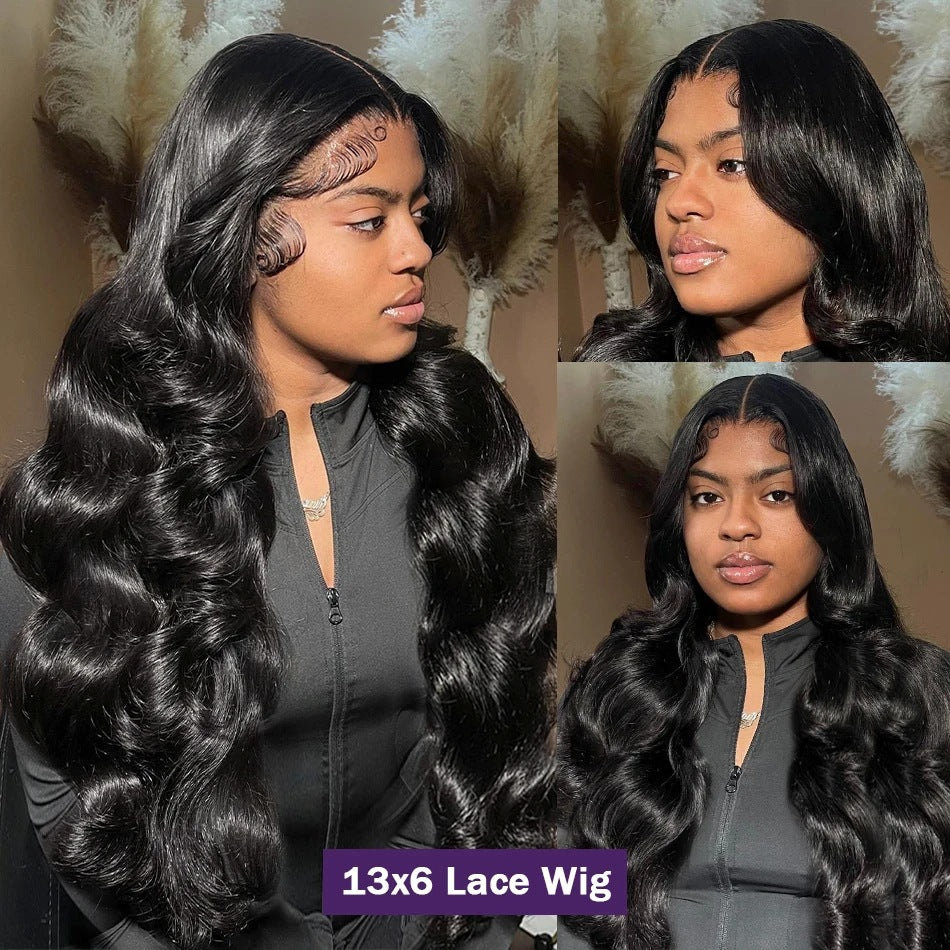 African Medium Black Front Lace Curly Wig Long Curls