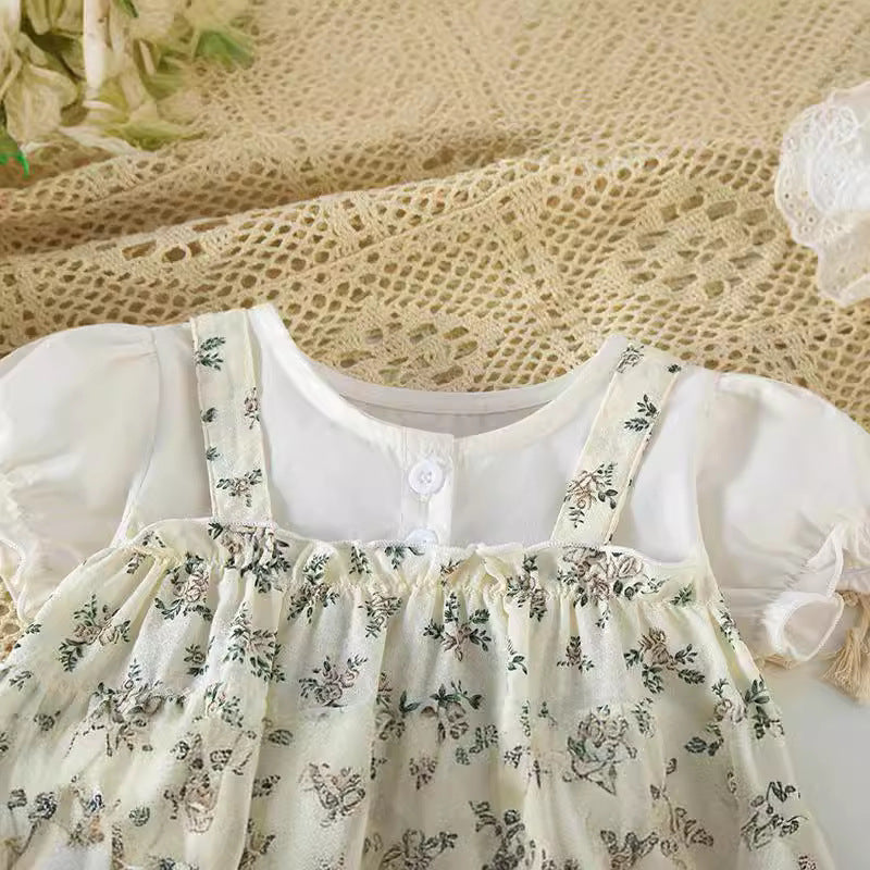 Princess Super Cute Thin Jumpsuit Printing Short Jumpsuit, Climbing Suit