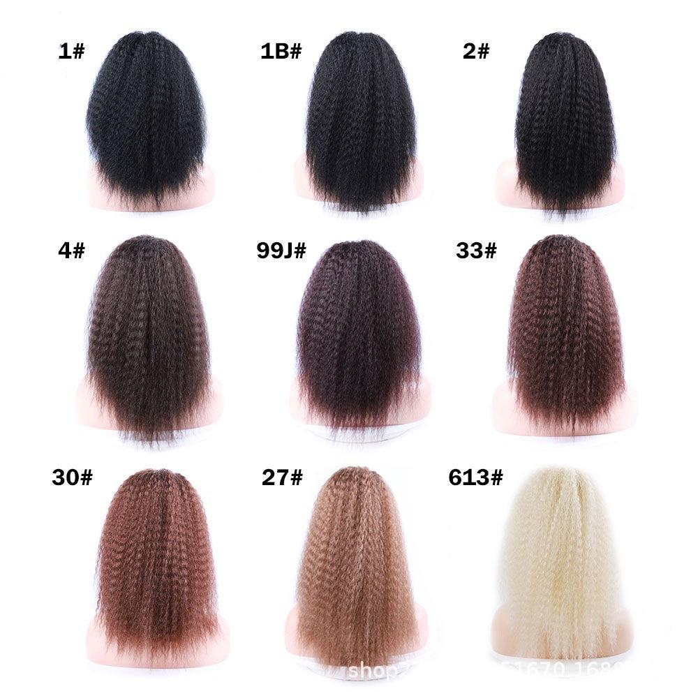 Corn Curler Drawstring Corrugated Chemical Fiber Fluffy Wig Ponytail