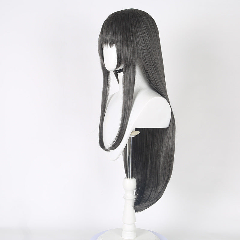Magi Flame Black Gray Long Hair Cos Wig
