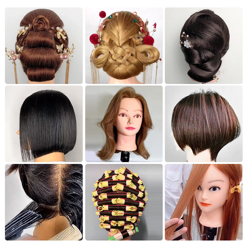 Hairdressing Mannequin Cutting Hot Dyeing Blowing Other Wig