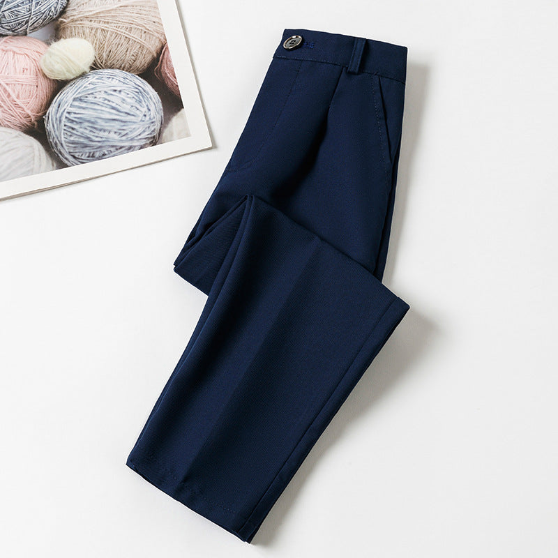 Children's Boy's Trousers Black Navy Blue Campus Teens Performance Piano Plaid Children's Pants