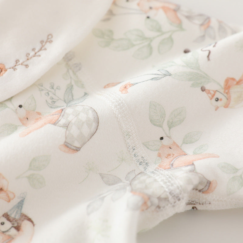 Children's Class Quilted Jumpsuit Boneless Born Cotton Thin Padded Clothes Anyang Jumpsuit, Climbing Suit