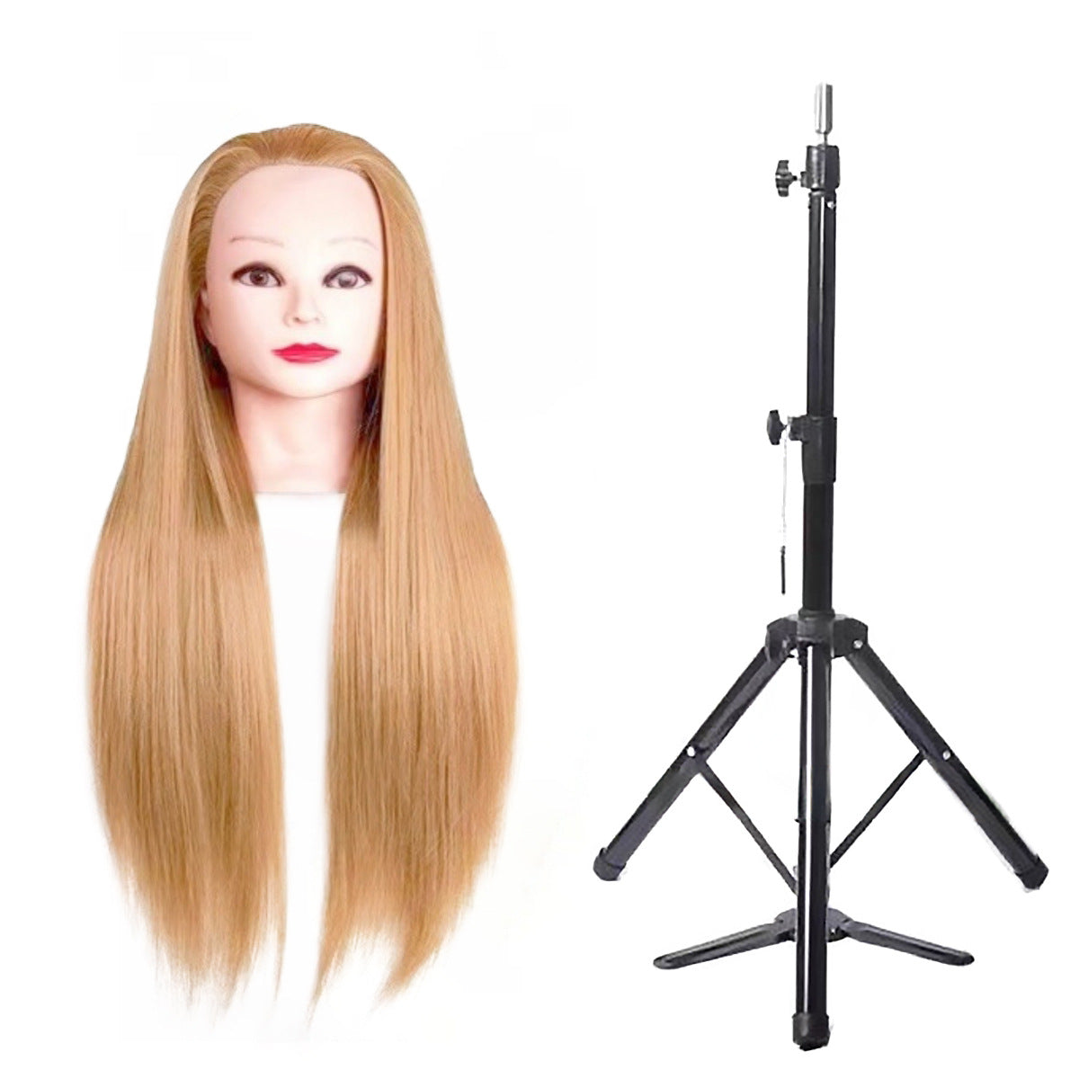 High Simulation Head Hairdressing Beginner Practice Model Barber Other Wig