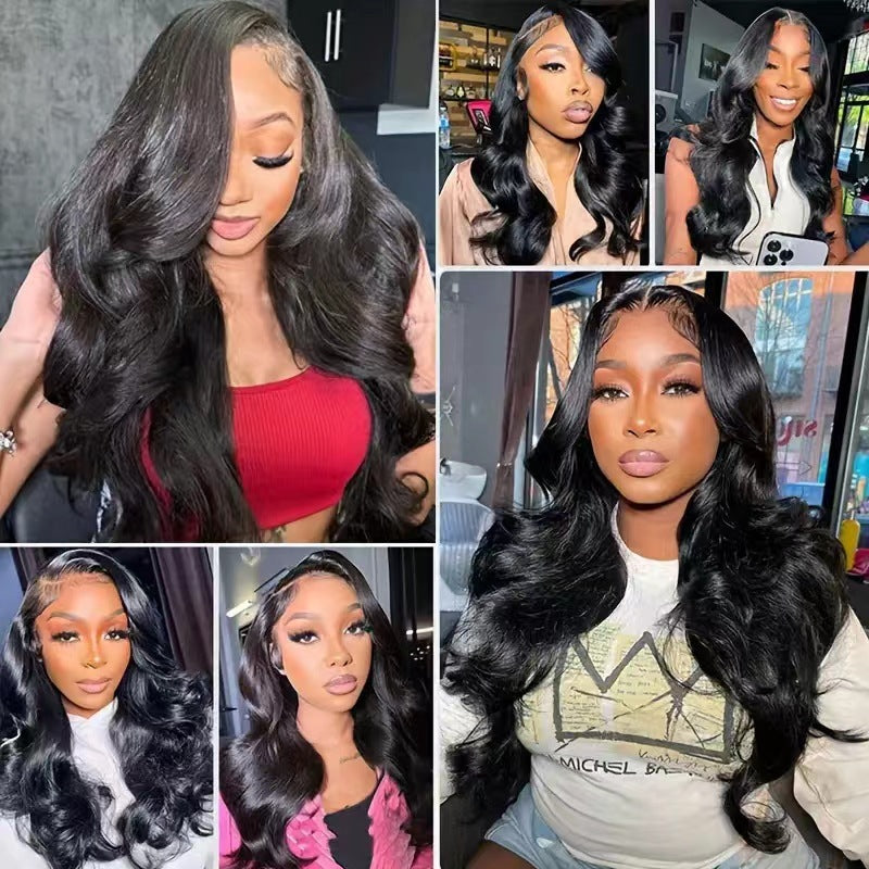 Mid-length Curly Big Wave Front Lace Chemical Wig Long Curls