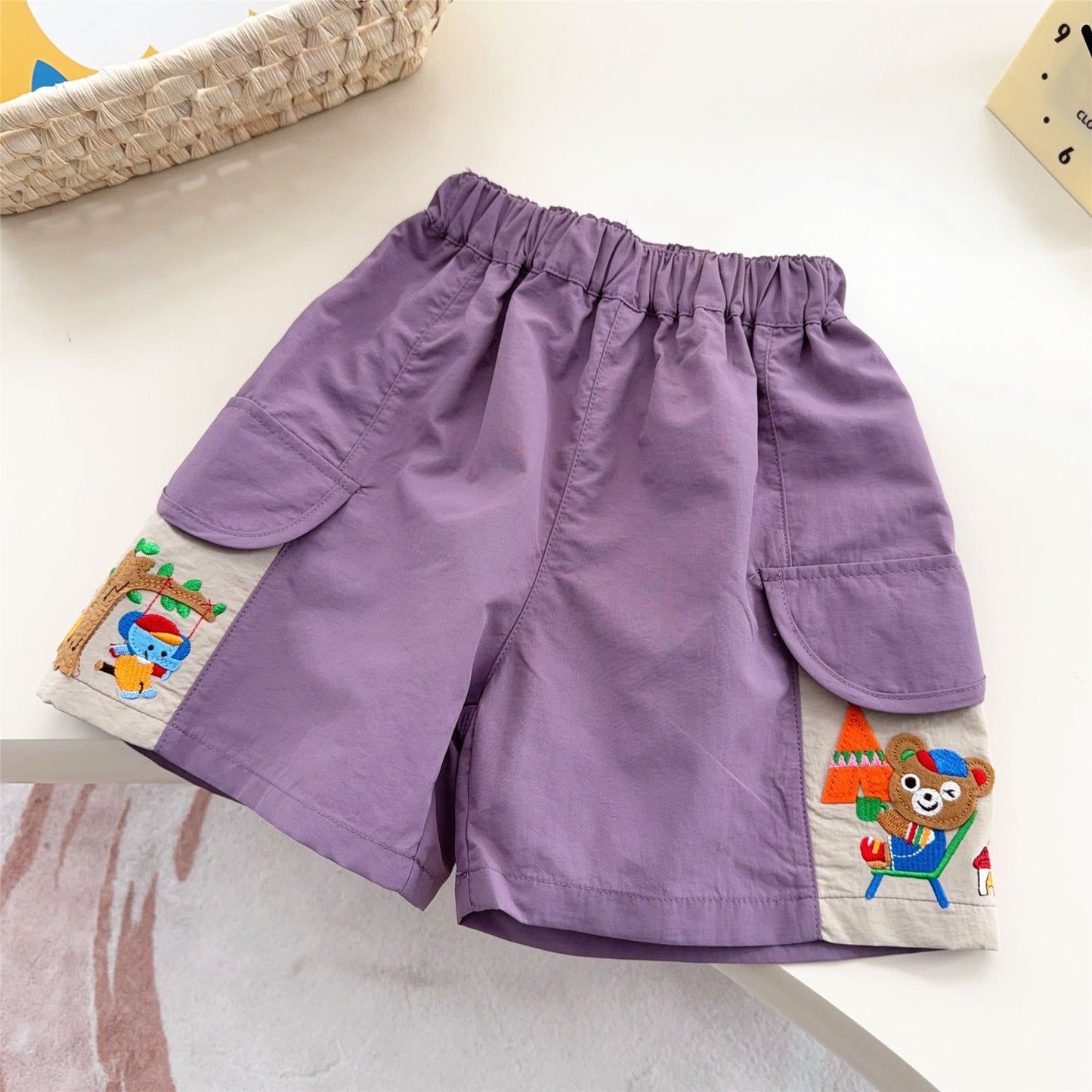 For Boys Summer Wear Class Play Five Points Short Children's Pants