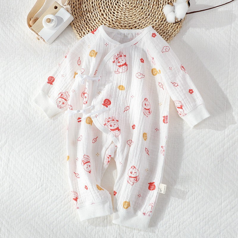 Class Antibacterial Born Cotton Gauze Jumpsuit Jumpsuit, Climbing Suit