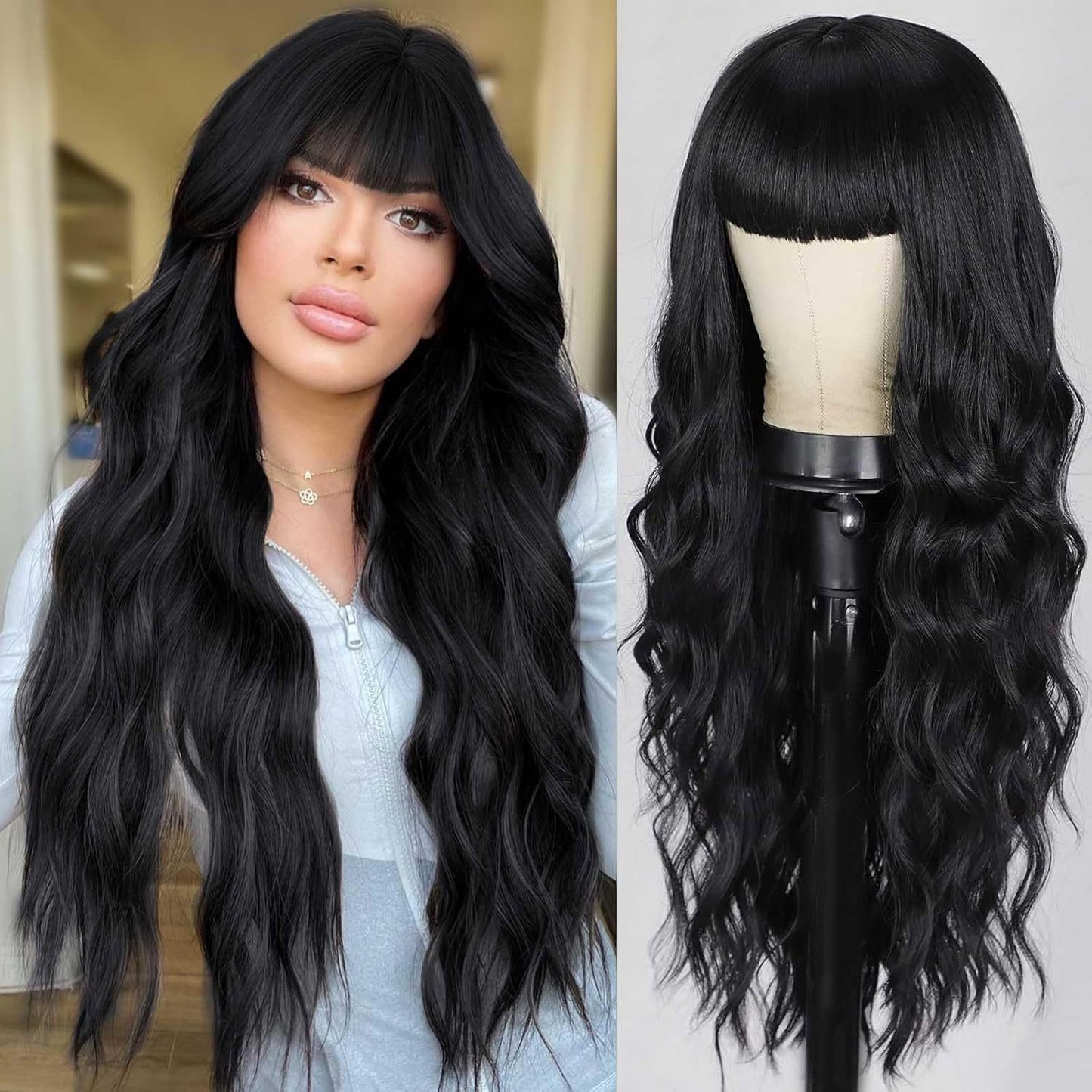 Women's Hair Dyeing Gradient Curly Big Wave Wig Long Curls