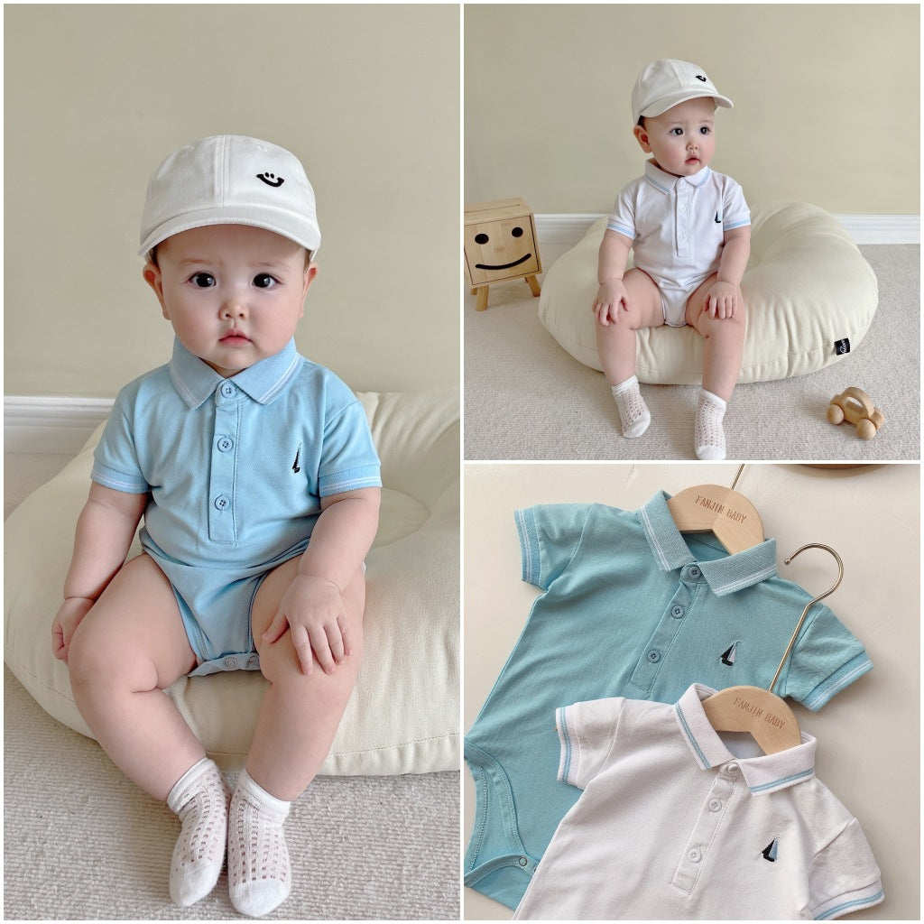 Triangle Rompers Born Jumpsuit Summer Fashionable Thin Cotton Jumpsuit, Climbing Suit