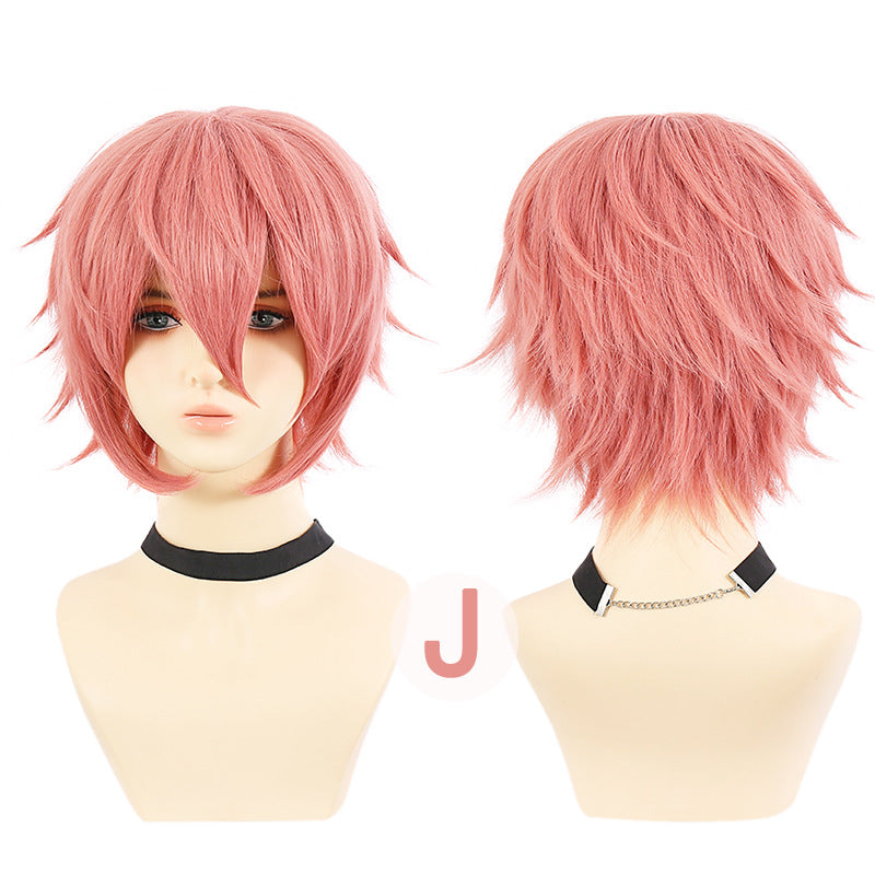 Colorful Long Sideburns Two-dimensional Mao Universal Short Hair Cos Wig