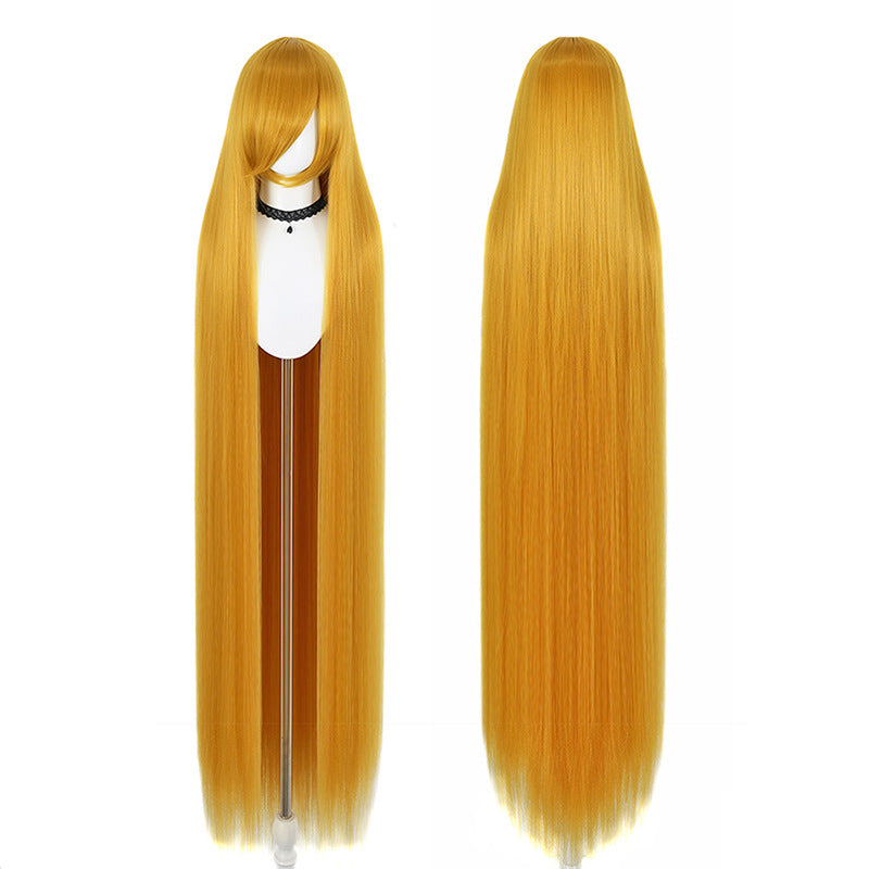 Five Corn Stigma Universal Curly Hair Bangs Optional Colorful Long Straight Wig