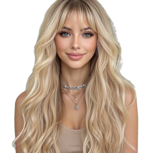 Curly Hair Suitable For Daily Wear Heat-resistant Fiber Wig Long Curls
