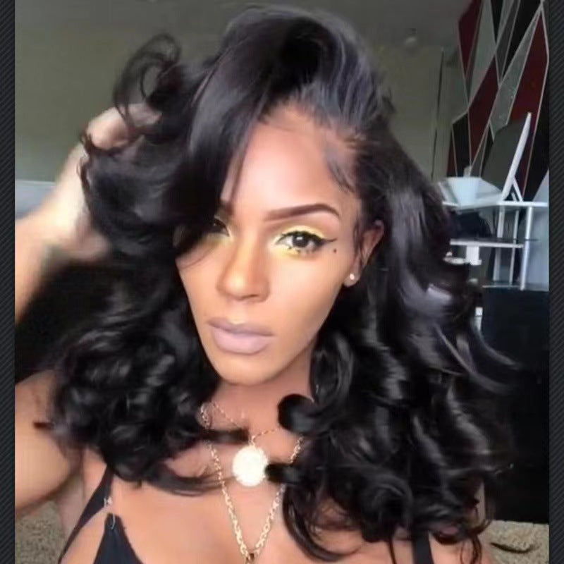 Women's Rose Net Fiber Synthetic Wigs Wig Short Curly Hair