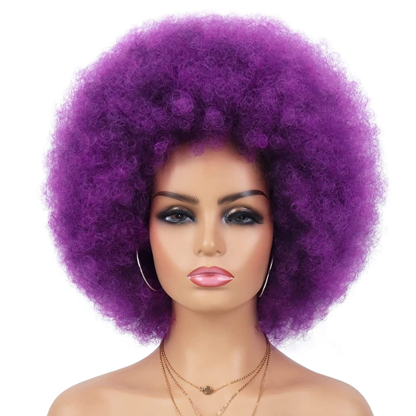 Women's Second Hair African Head Cover Fluffy Small Volume Cos Wig