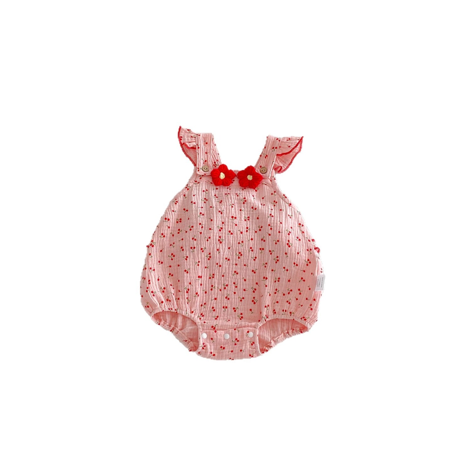 Clothes For Babies Summer Thin Little Red Jumpsuit, Climbing Suit