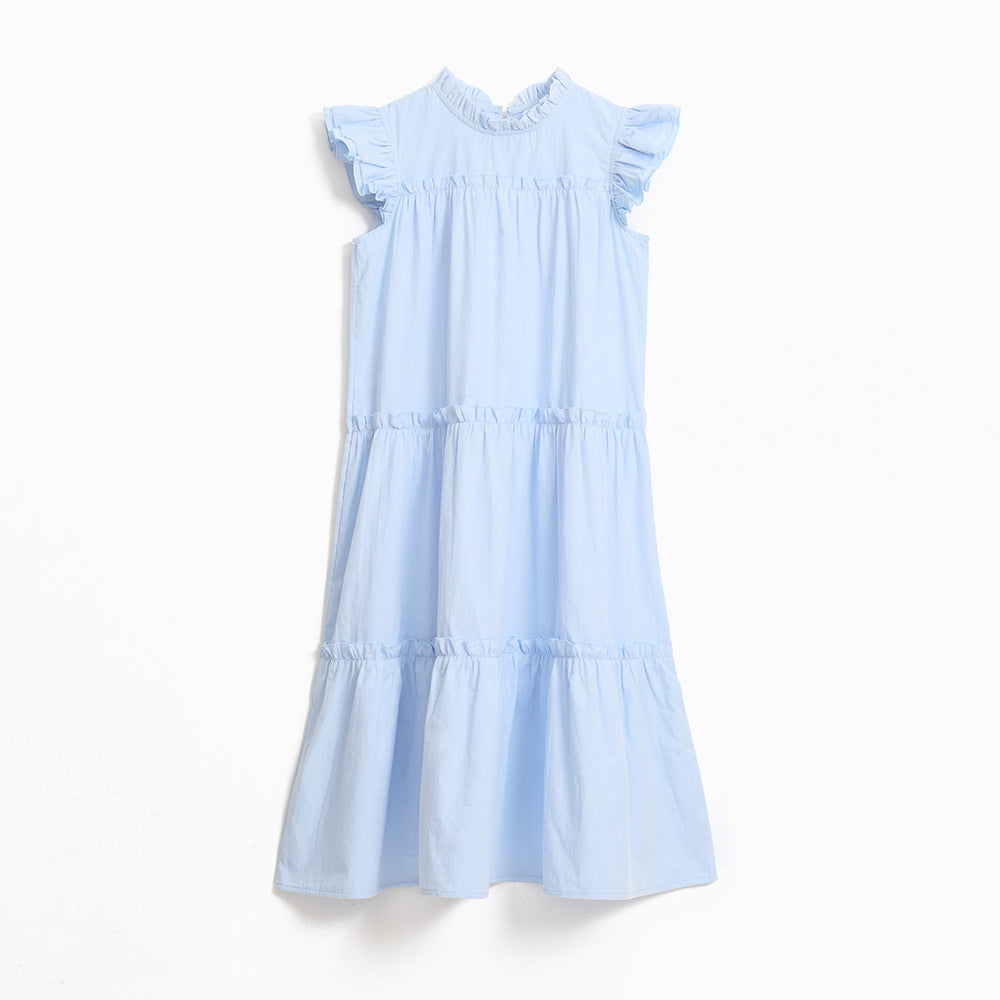 Children's Sleeve Summer Middle Big Fashionable Korean Style Children's Dress