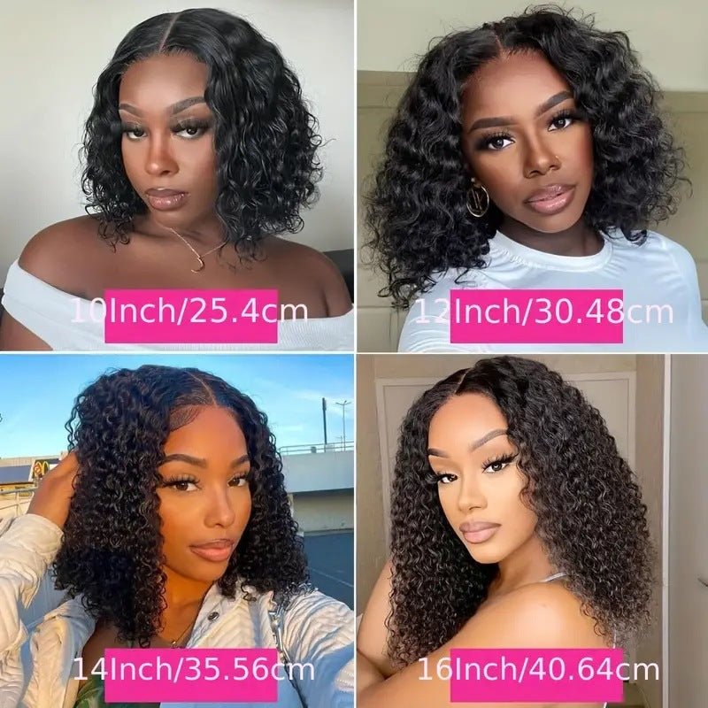 Front Lace Small Female Hood Fluffy Wig Short Curly Hair