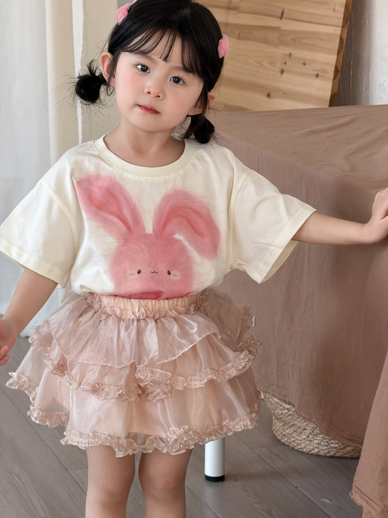 Children's Summer Clothing Cartoon Digital Printing Cute Children's T-shirt