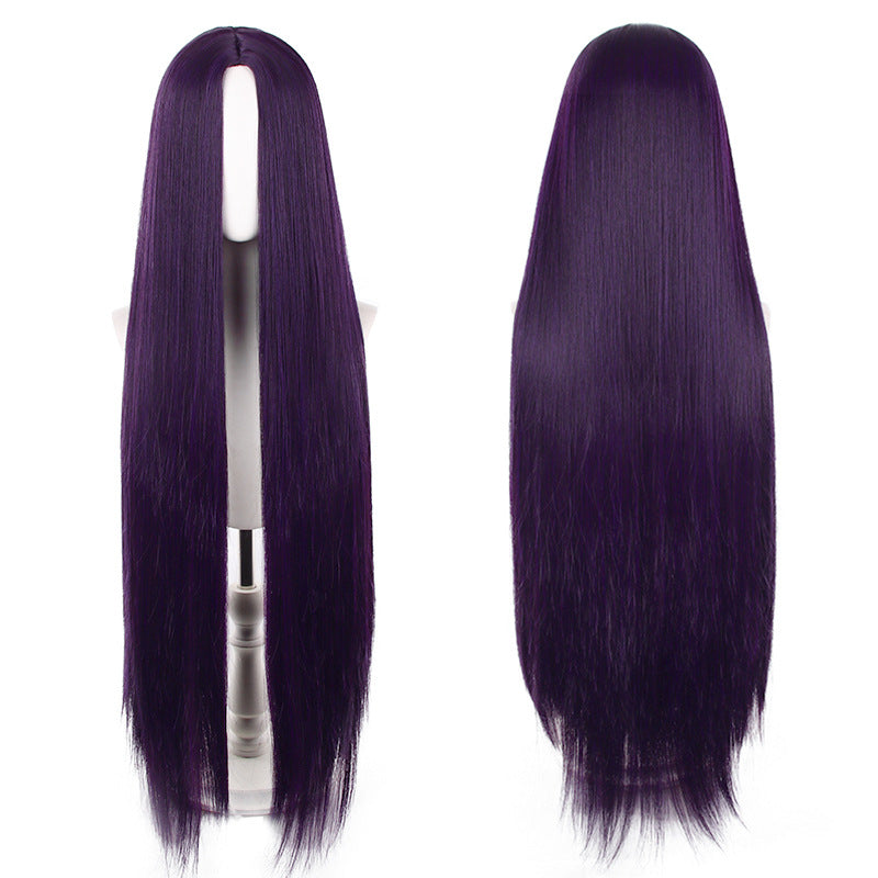 Mid-length Universal Long Straight Scalp Style Cos Wig
