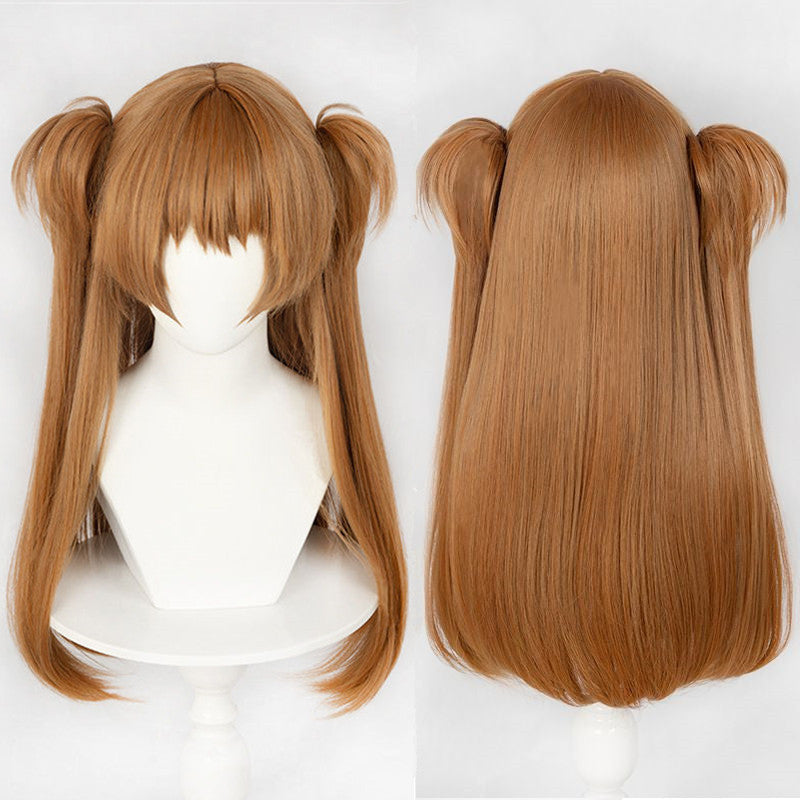 Ming Orange Double Ponytail Jaws Clamp Cos Wig