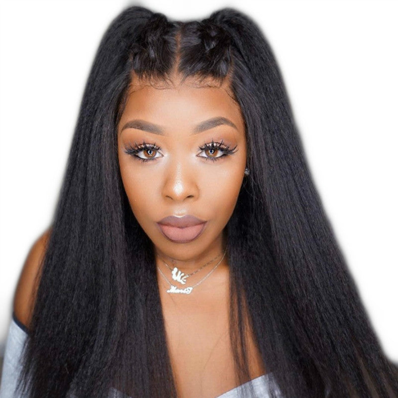 Charming Women's African Mid-length Synthetic Wigs Wig Long Curls