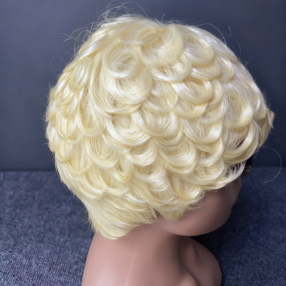 Braid Mechanism Inner Net Head Cover Female Quality Wig Short Straight Hair
