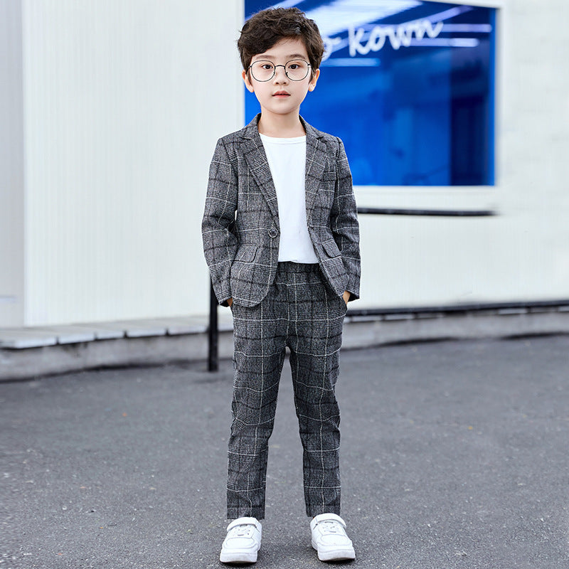 Men's & Children's Business Leisure Boys Korean Fashion Spring Children's Suit