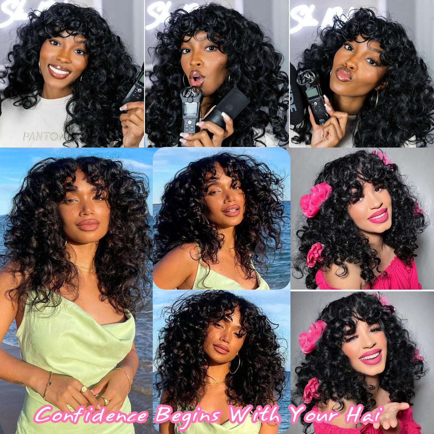 Curly Hair Fluffy Small Volume Chemical Wig Long Curls
