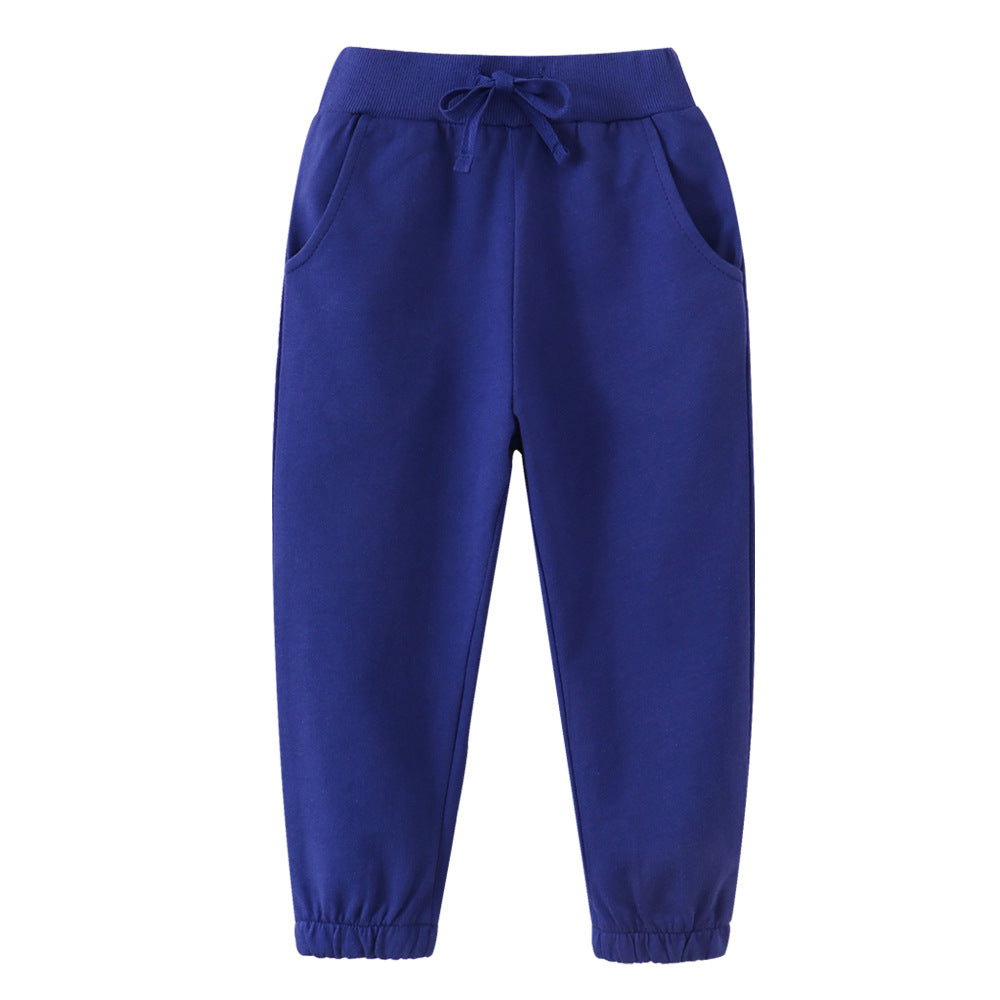 Children's Feather Length Boys Autumn Clothing Cotton Children's Pants
