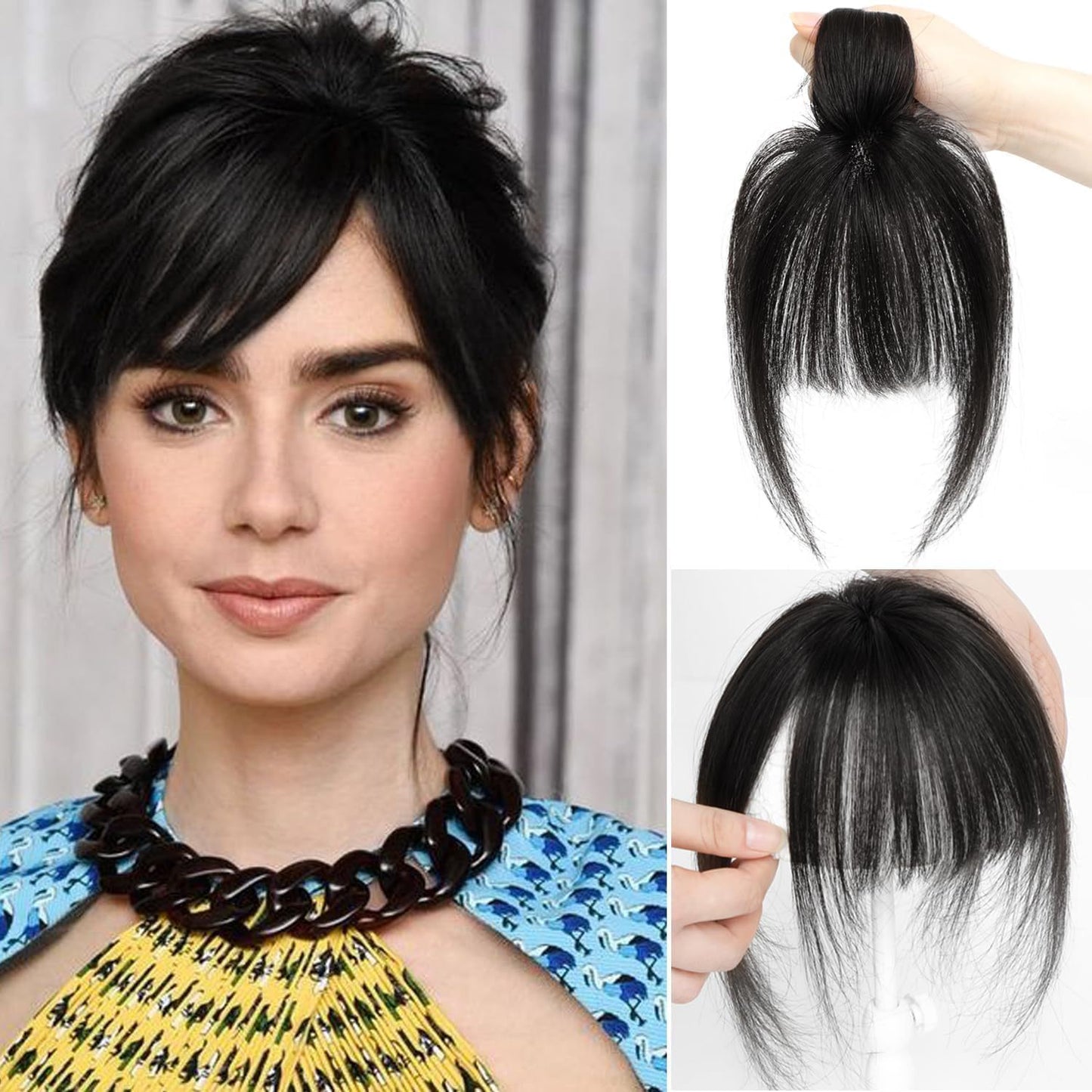 Air Small Supplementing Piece Cover Bangs Hand-woven French Style Female Wig