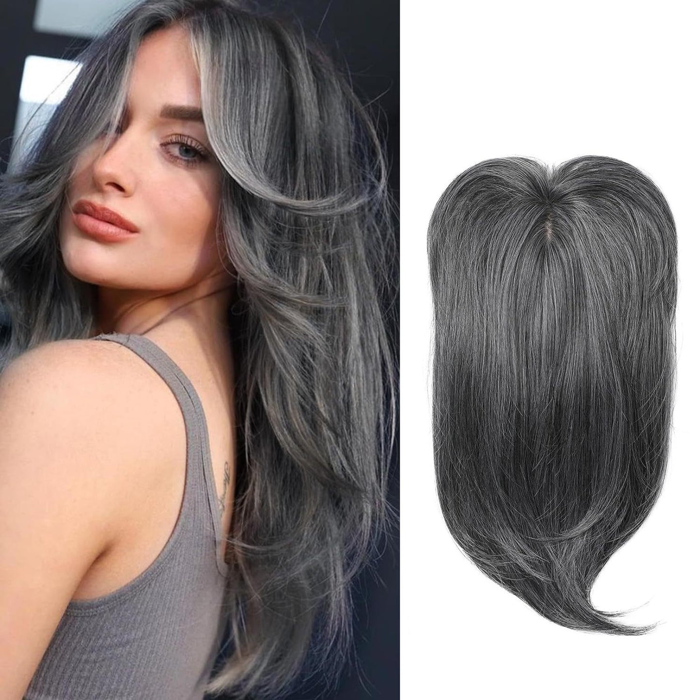 Head Hair Supplementing Piece Set Chemical Fiber Dome Hairpiece Wig