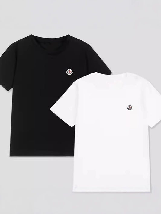 Women's & Men's Cotton Short-sleeved Toddler Teens Top Embroidered Classic Children's T-shirt