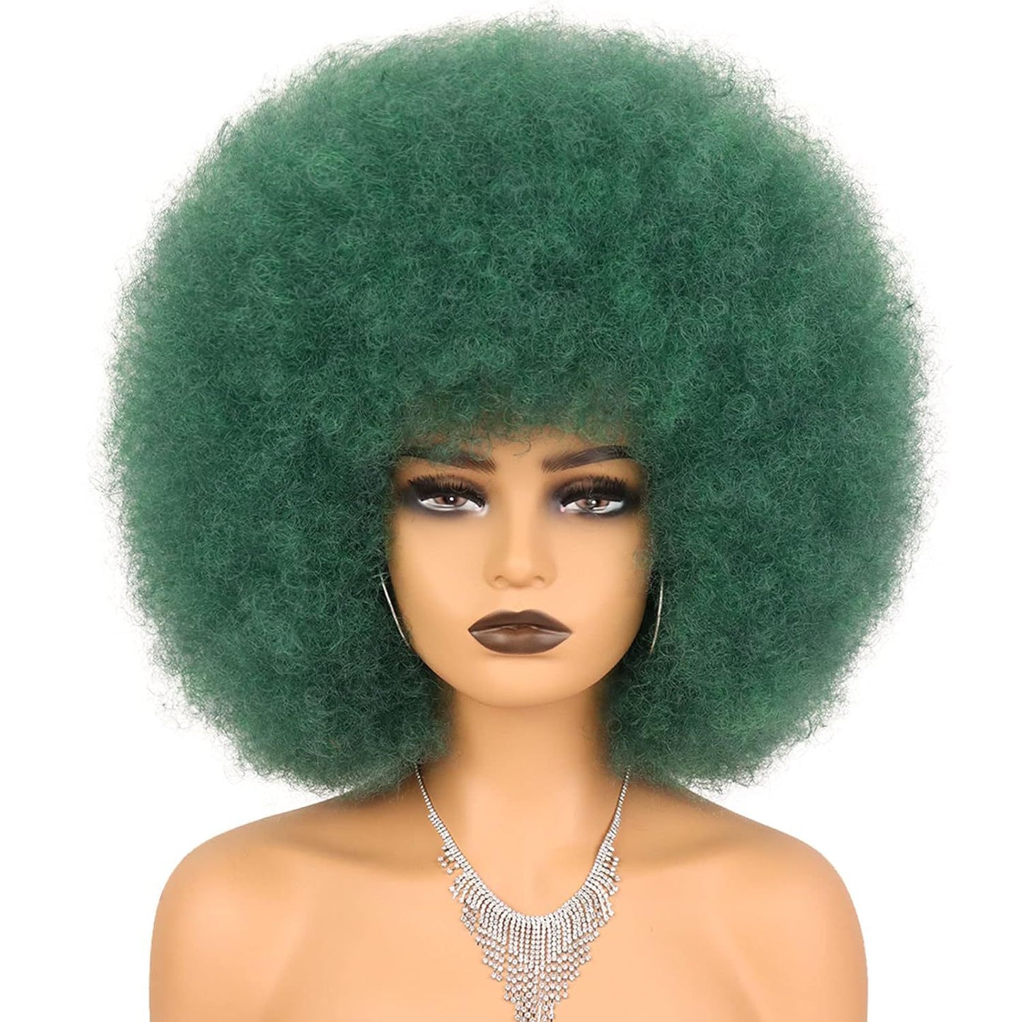 Women's Colors Second African Head Cover Fluffy Small Volume Wig Short Curly Hair