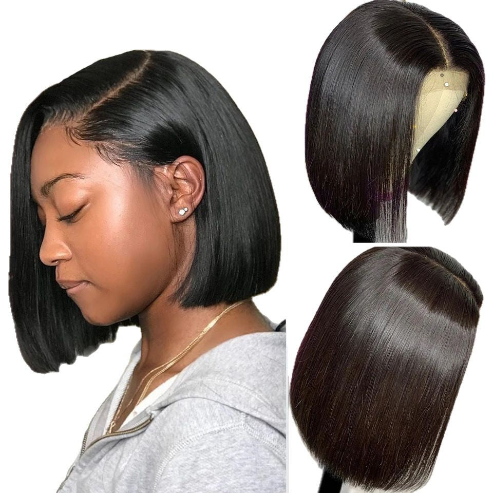 Graceful Indian Straight Bob Original Human Real Hair Wig