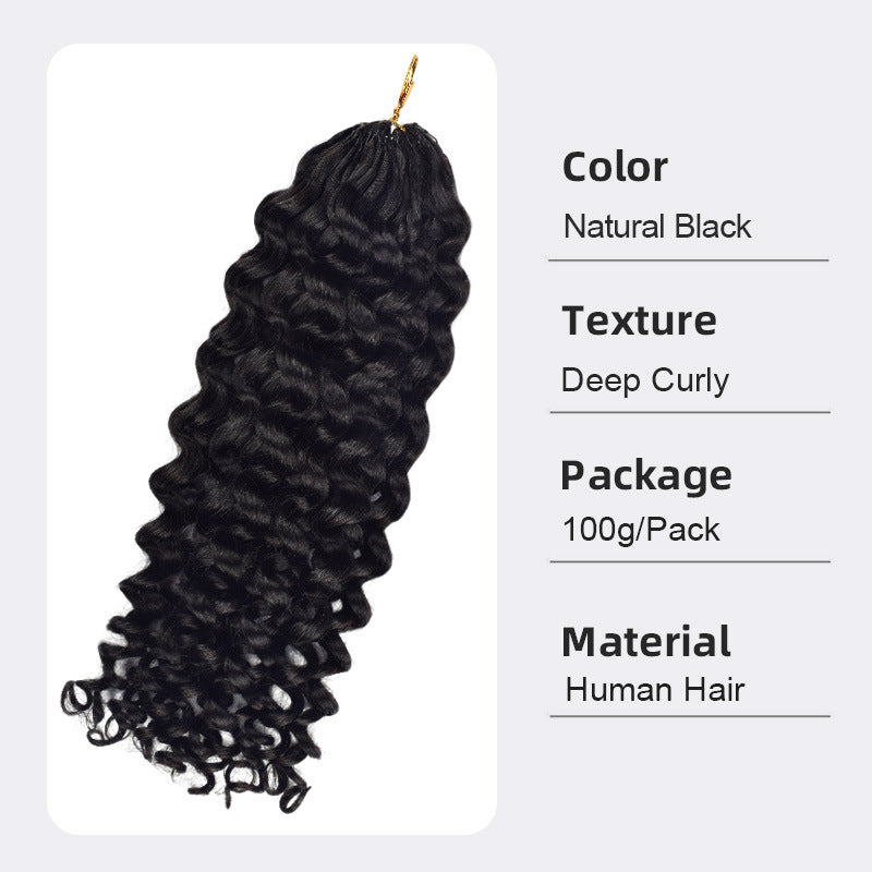 Attractive Classic Crochet Human Vietnam Full Real Hair Wig