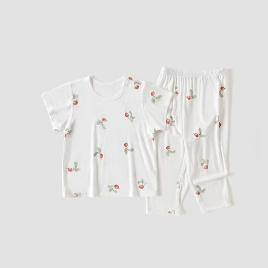 Children's Clothing Boys Summer Class Bamboo Fiber Short Sleeve Children's Suit