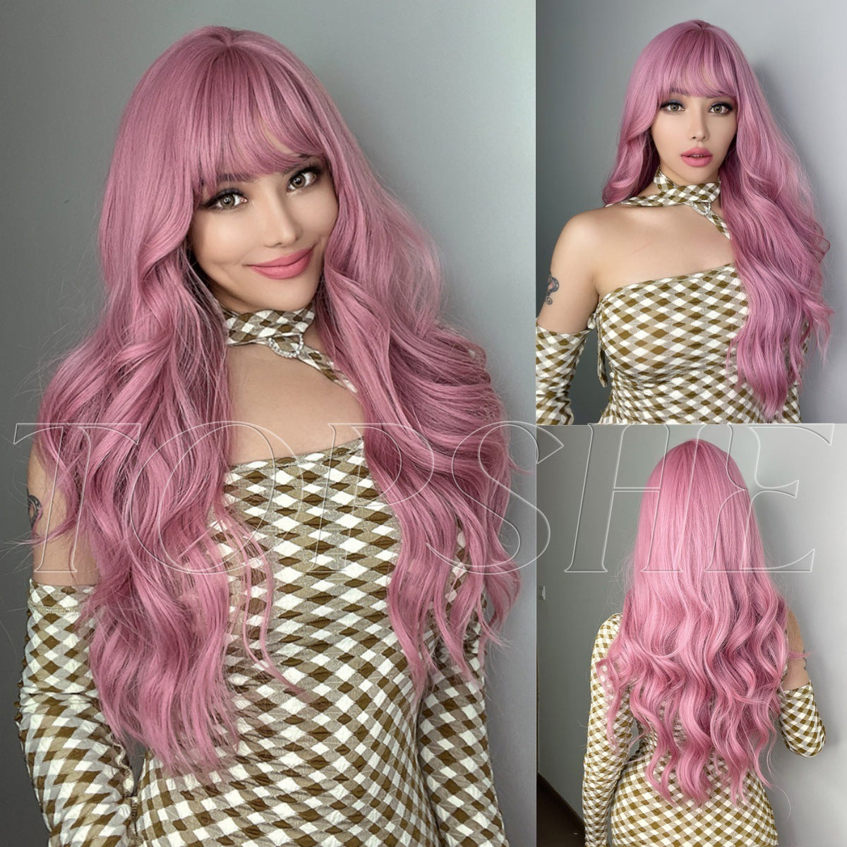 Women's Big Wave Curly Hair Fiber Natural Wig Long Curls