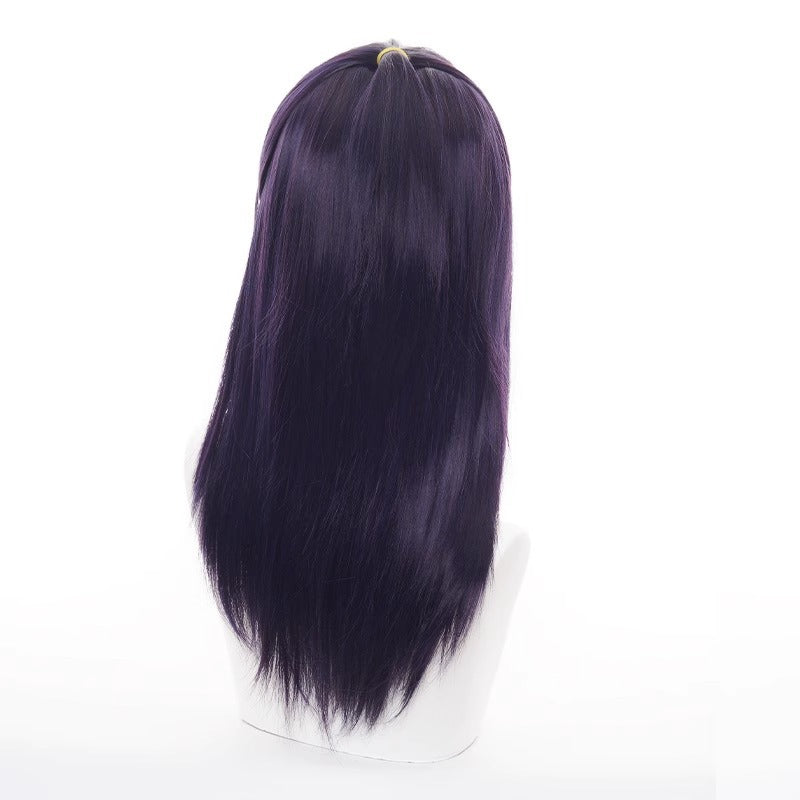 Battle Of Song Ge Ji Hair Dark Purple Half Tied Cos Wig