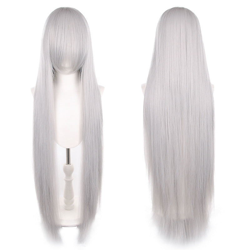 Mao Style Universal Scalp Head Long Bangs Cos Wig
