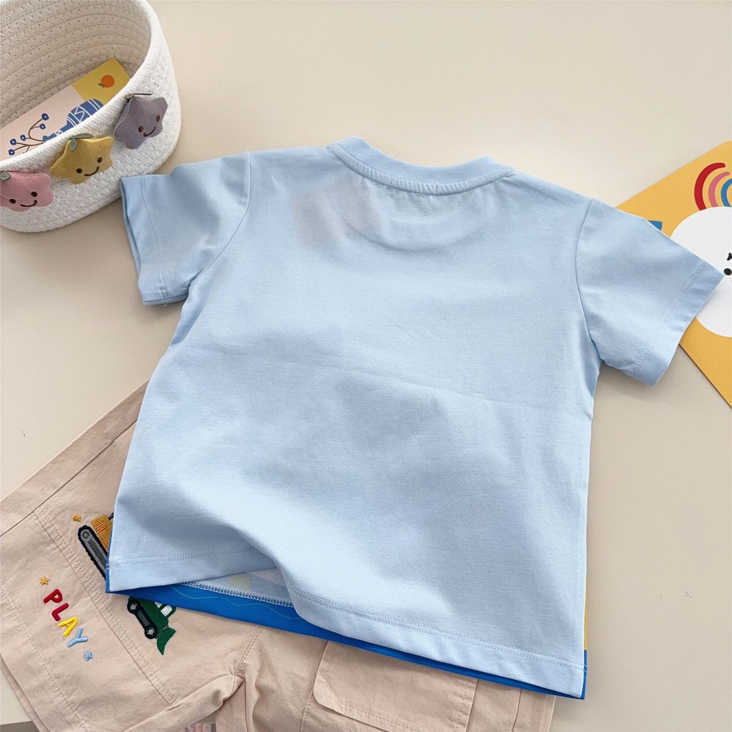 Children's Inner Wear Boys Summer Beach Island Short Children's T-shirt