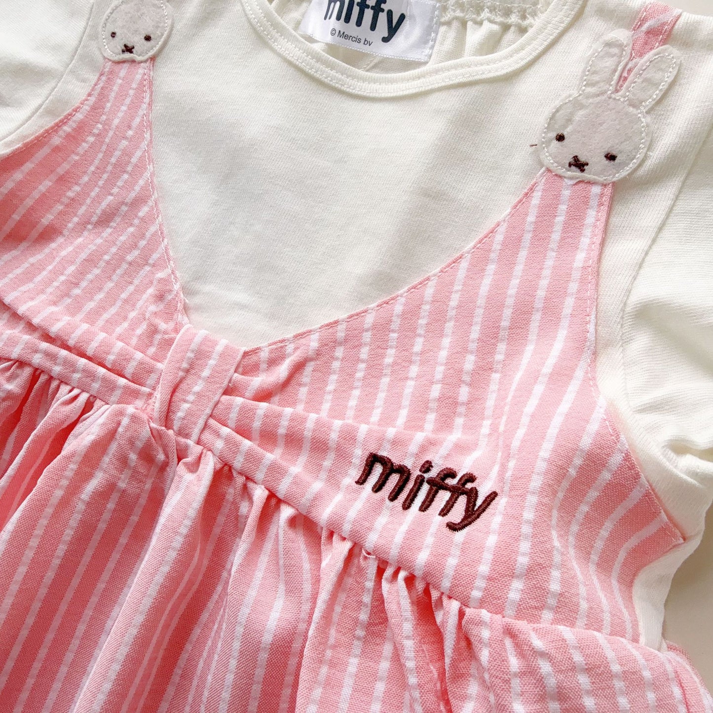 Cool Summer Fake Two-piece Flounced Sleeve Children's Dress