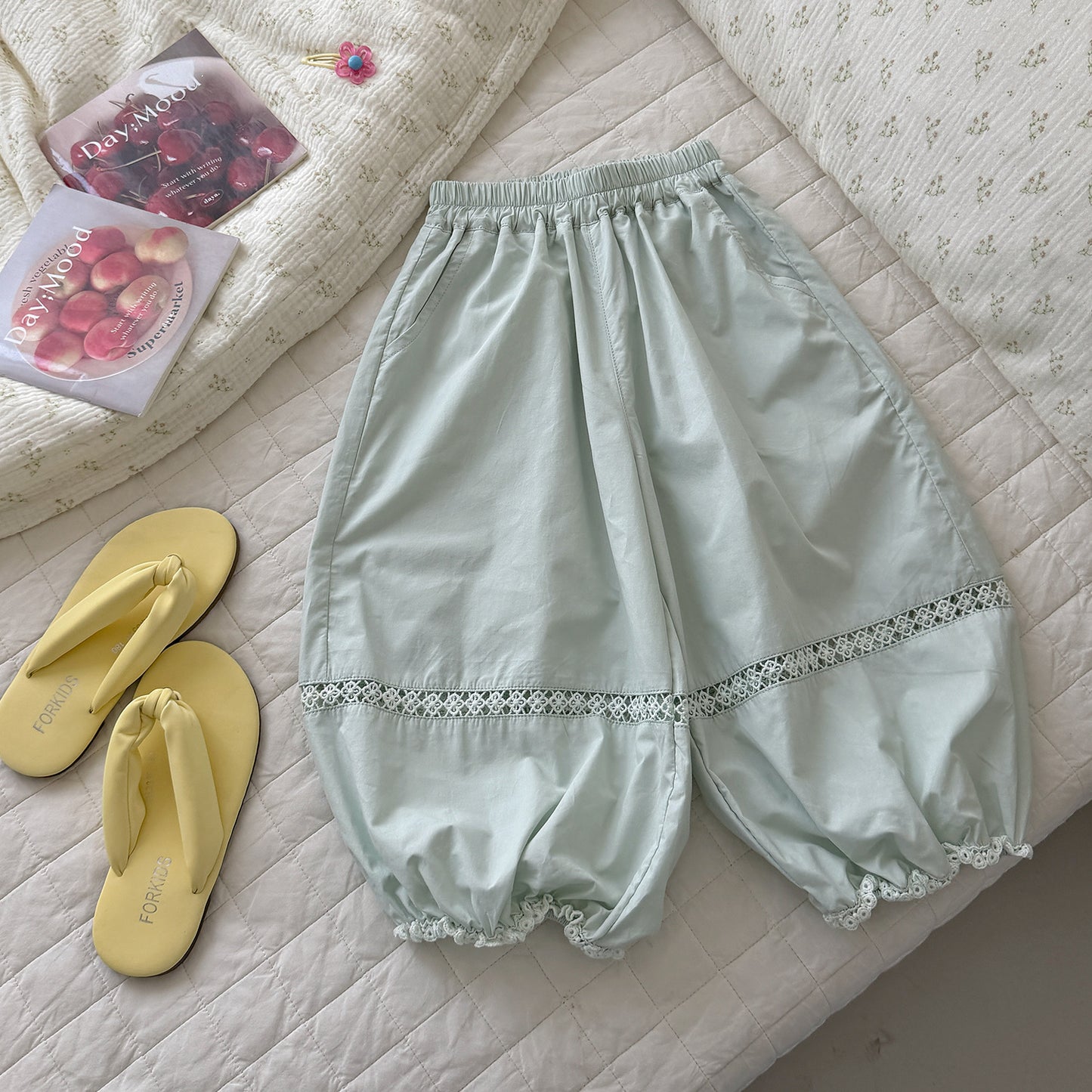Sun Protection Casual Korean Style Fashionable Simple High-grade Children's Pants