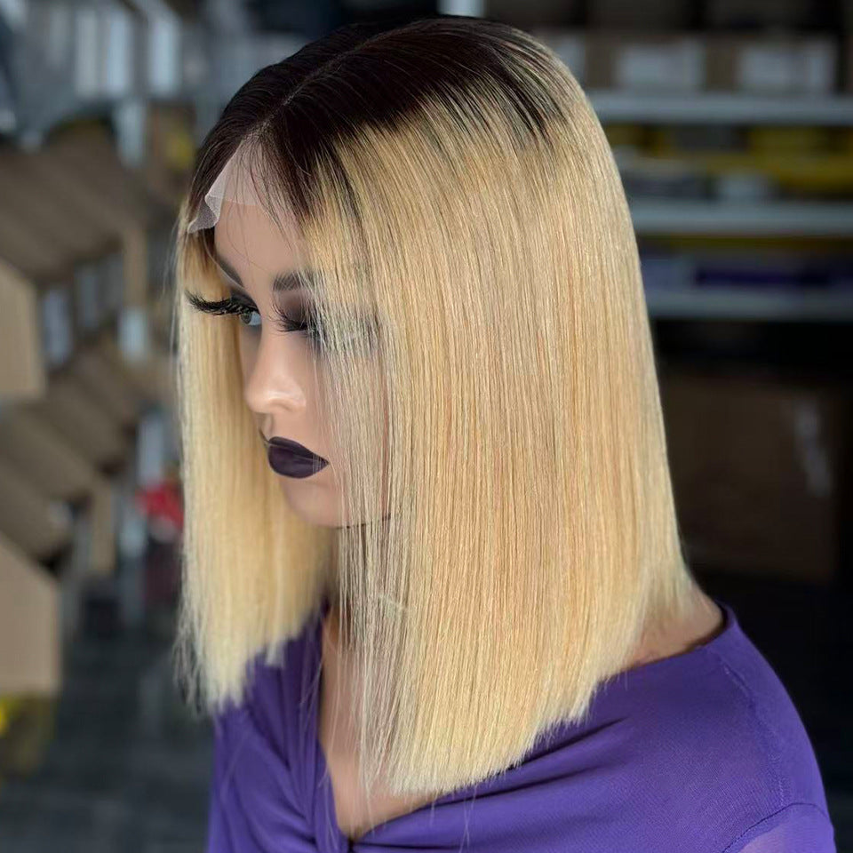 Unique Versatile Charming Bone Straight Human Real Hair Wig