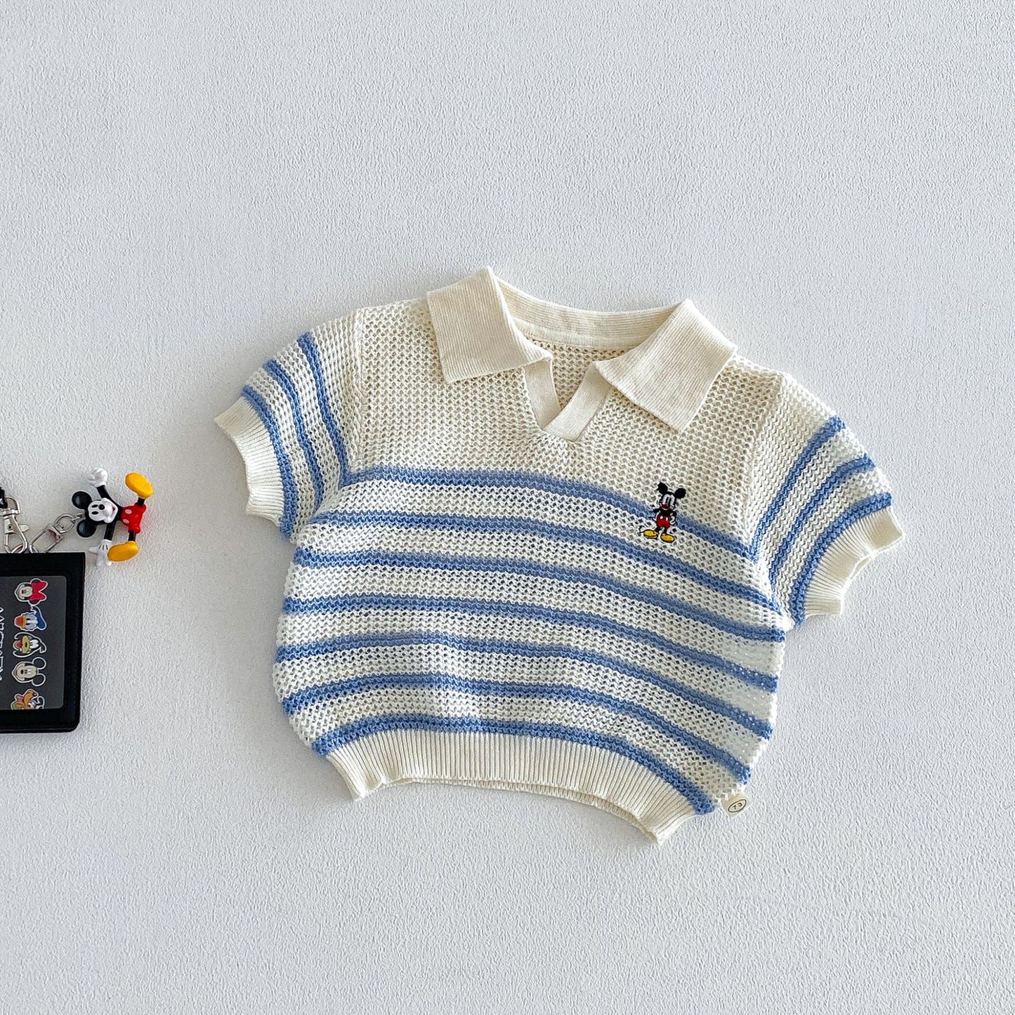 Children's Fashion Striped Vest Summer Top Korean Style Patchwork Children's T-shirt