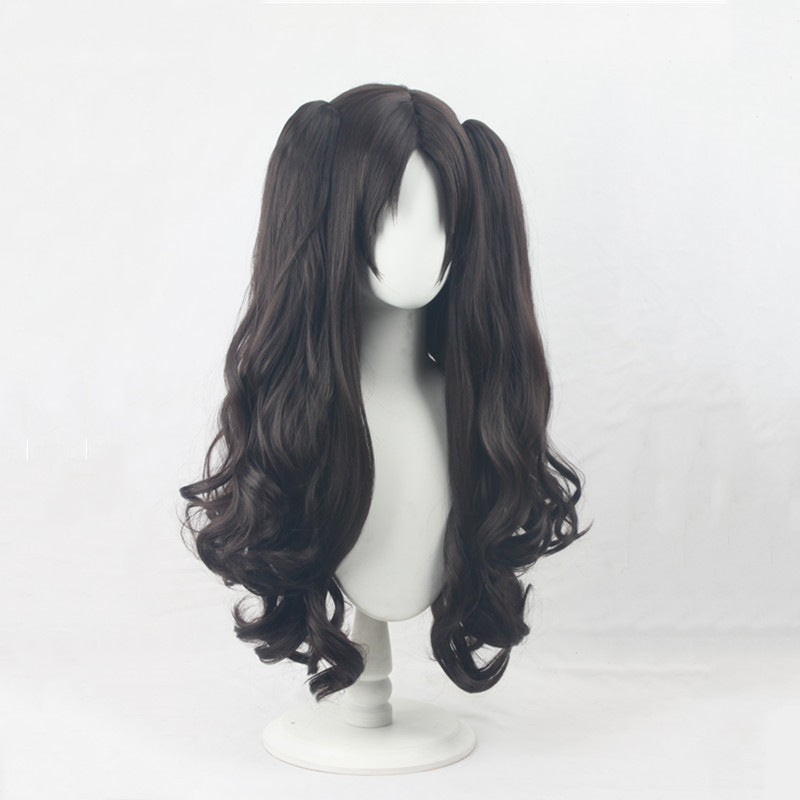 Night Double Ponytail Jaws Clamp Long Cos Wig
