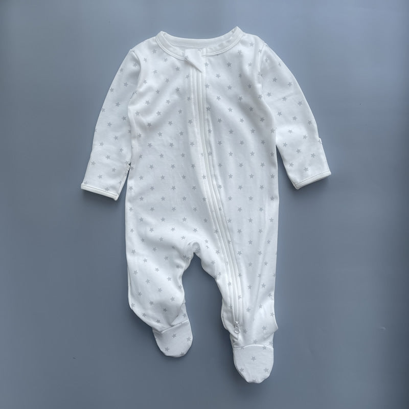 Class Two-way Zipper Romper Rompers Long Sleeve Bag Jumpsuit, Climbing Suit